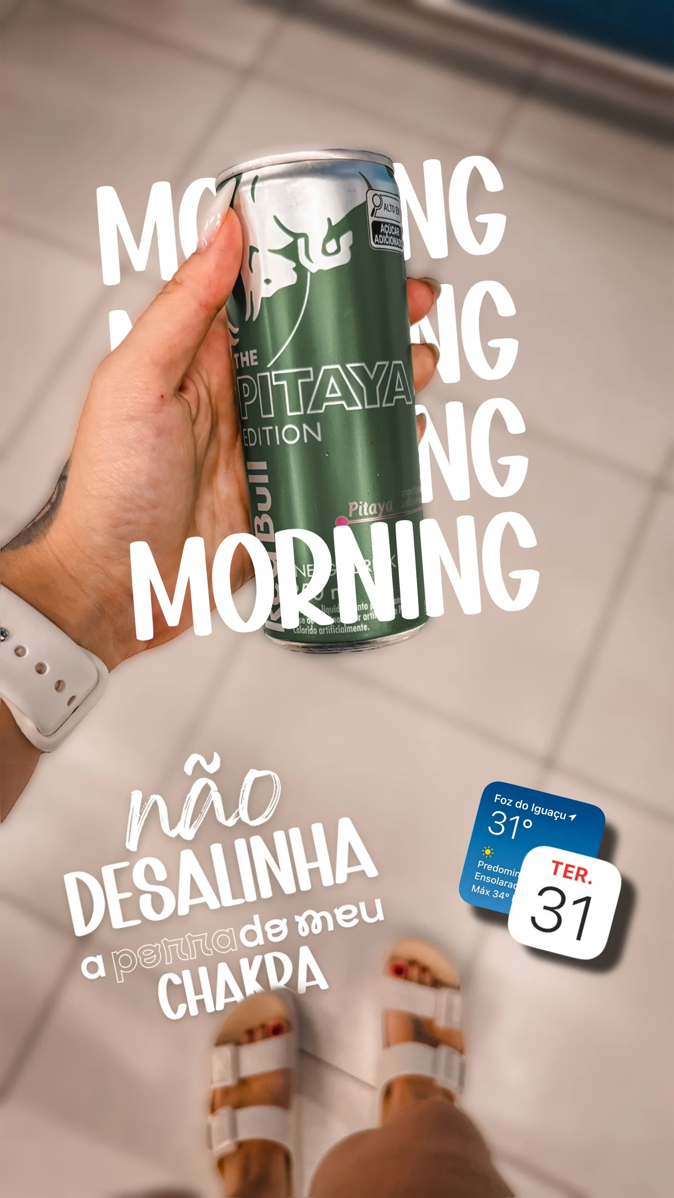Story criativo feito na comunidade