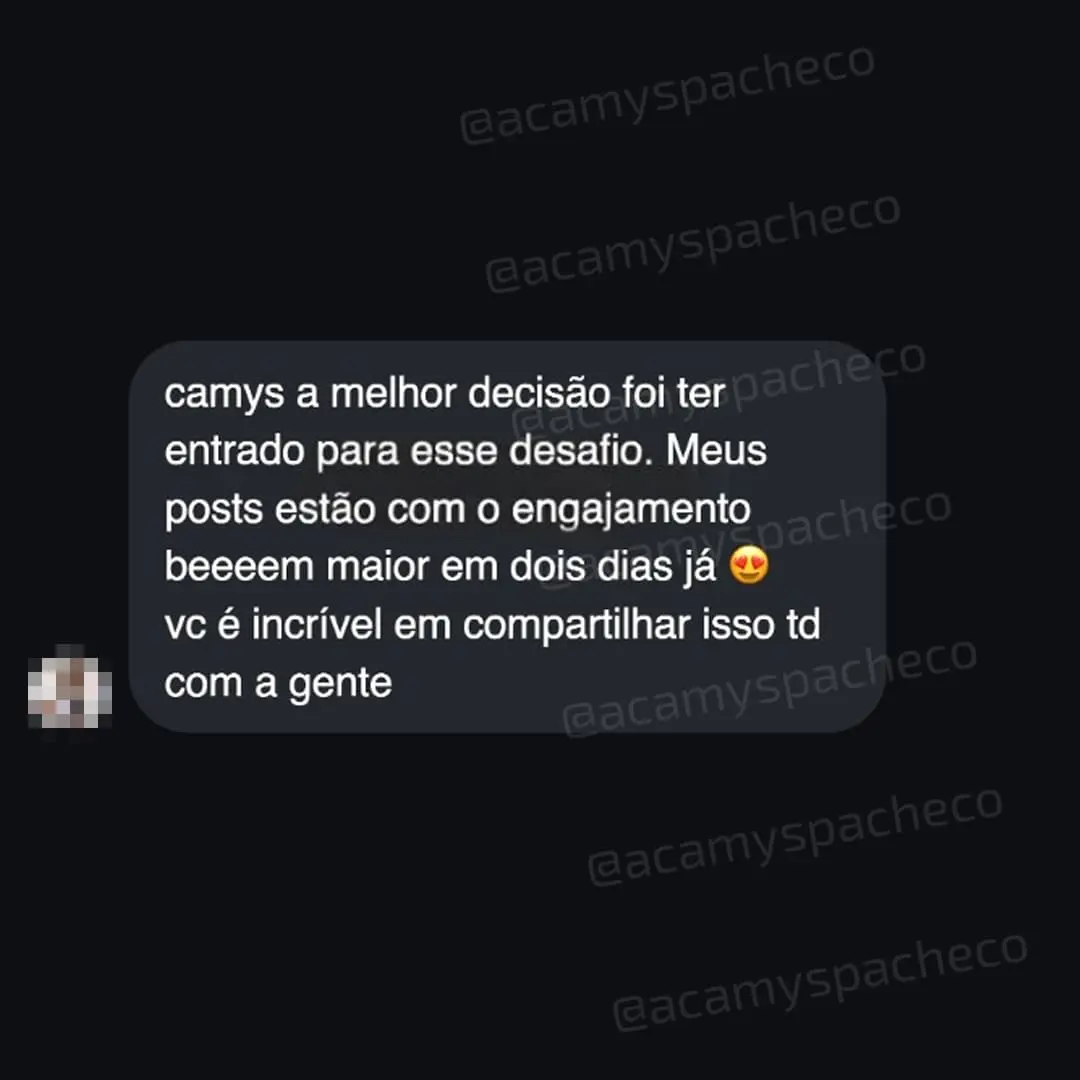 Depoimento de aluna