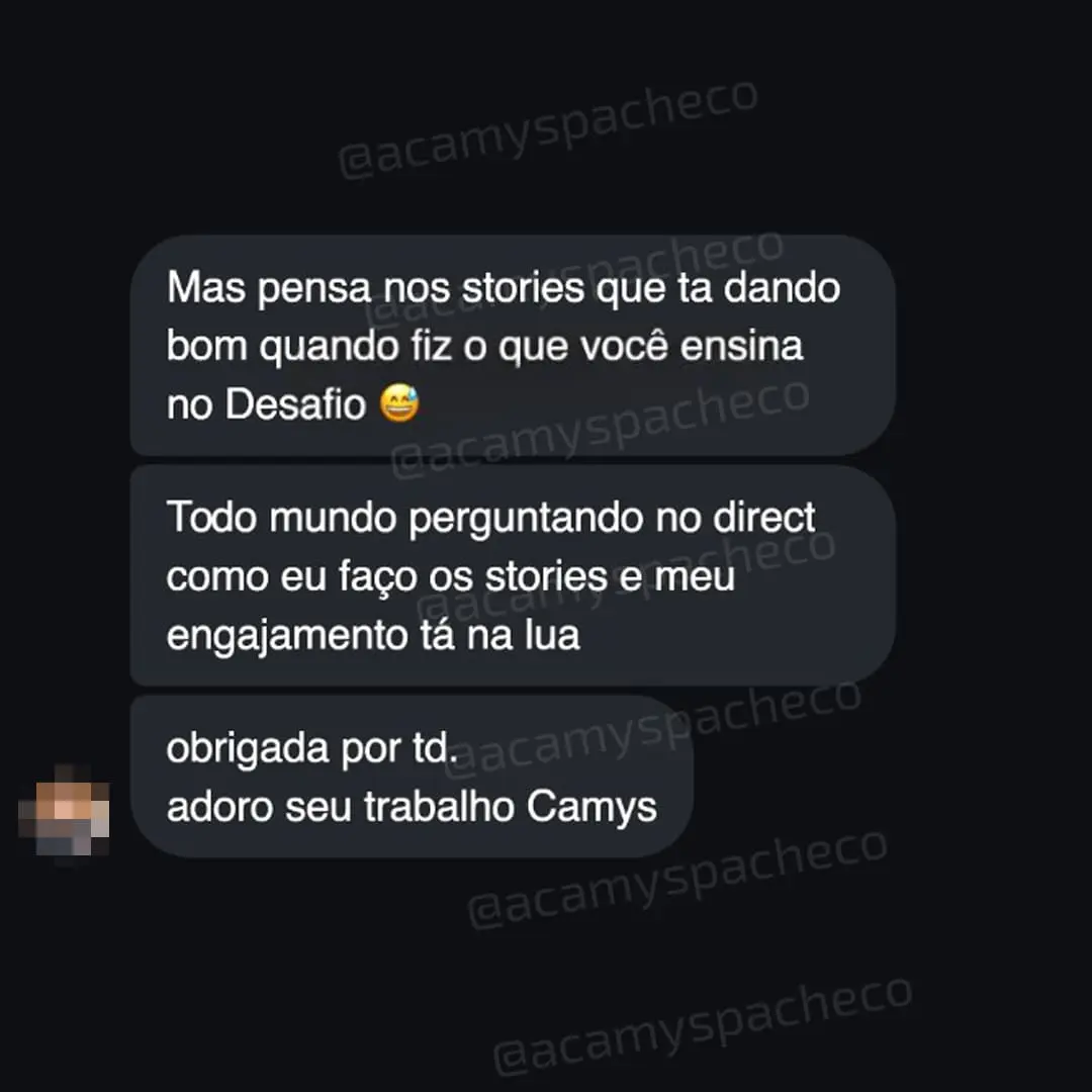 Depoimento de aluna